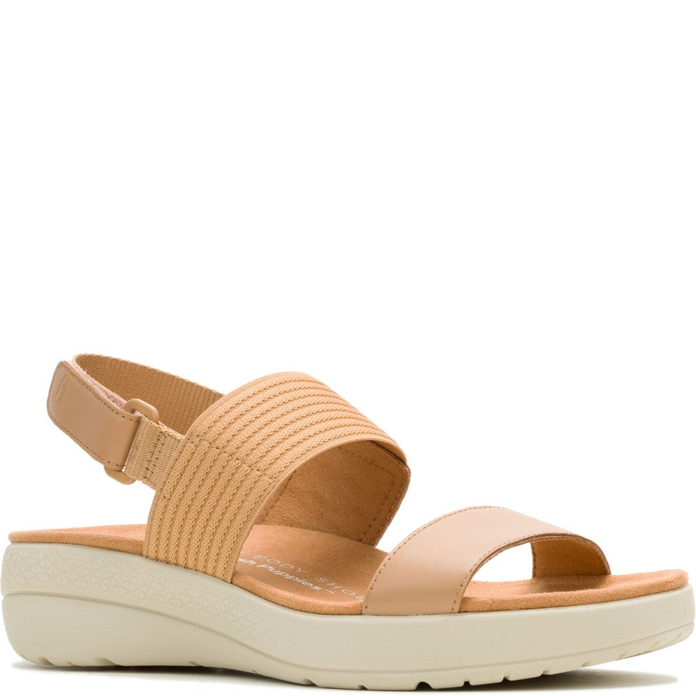 Sandal Ladies Summer Tan Hush Puppies Breathe Slingback Sandal