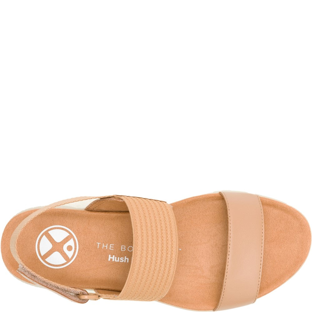 Sandal Ladies Summer Tan Hush Puppies Breathe Slingback Sandal