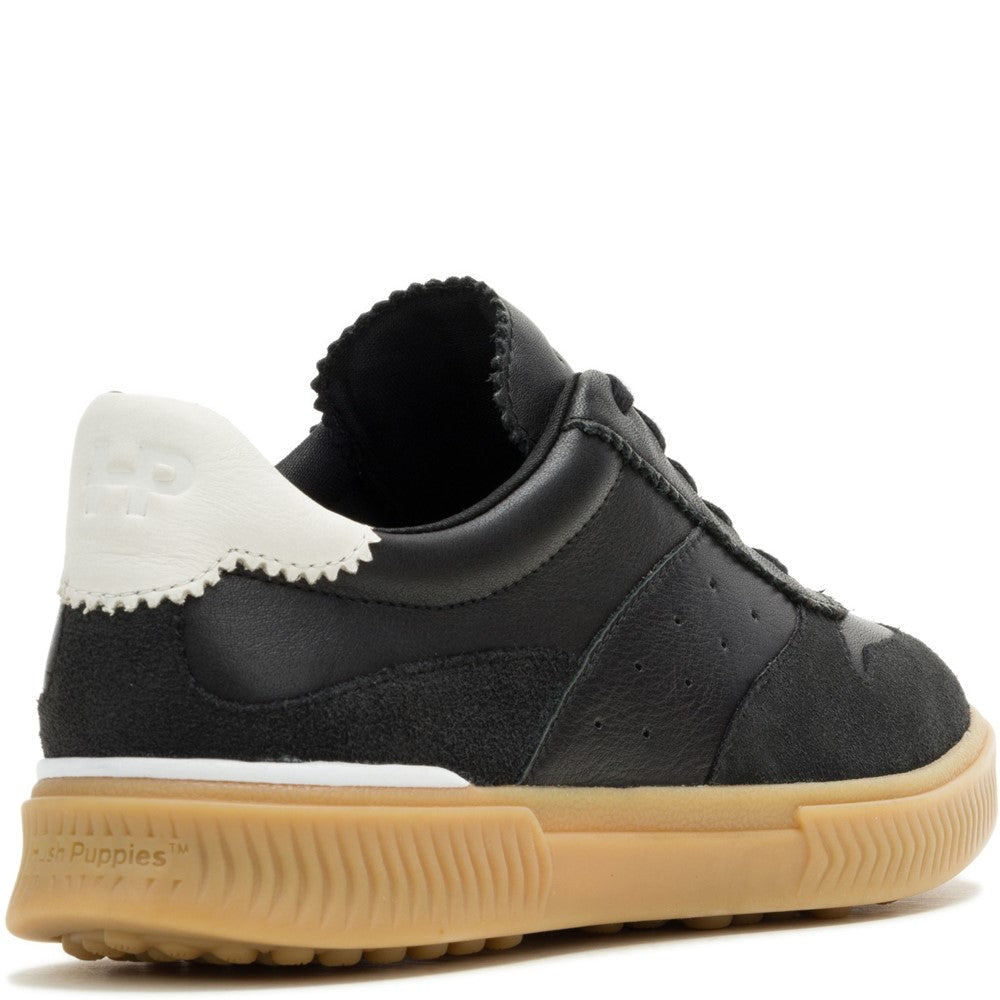 Ladies Sports Black Hush Puppies Mae Trainer