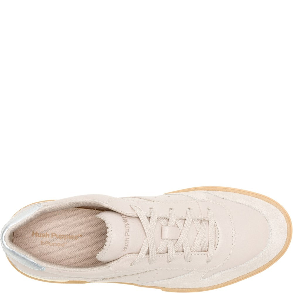 Ladies Sports Taupe Hush Puppies Mae Trainer