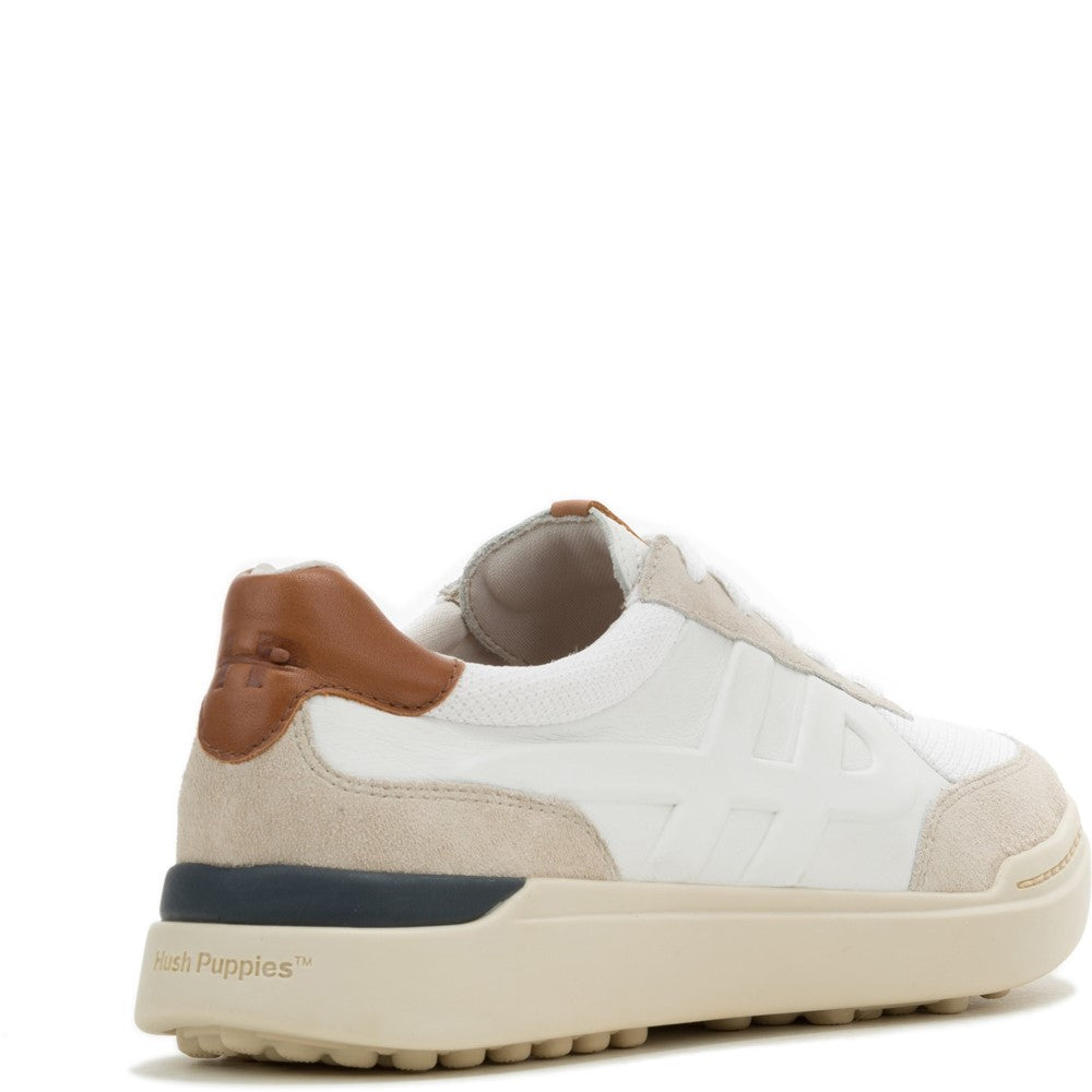 Mens Sports White Hush Puppies Wes HP Sneaker