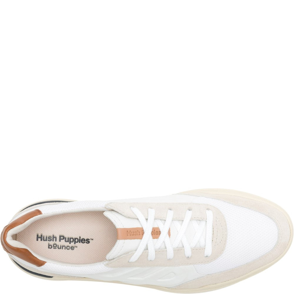 Mens Sports White Hush Puppies Wes HP Sneaker