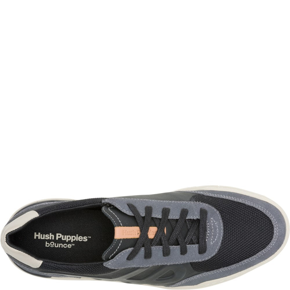 Mens Sports Black Hush Puppies Wes HP Sneaker