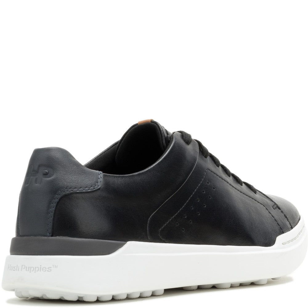 Mens Sports Black Hush Puppies Wes Trainer