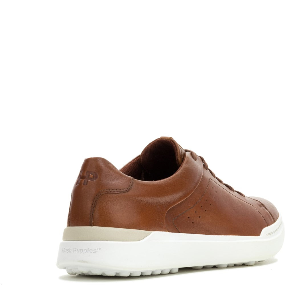 Mens Sports Cognac Hush Puppies Wes Trainer