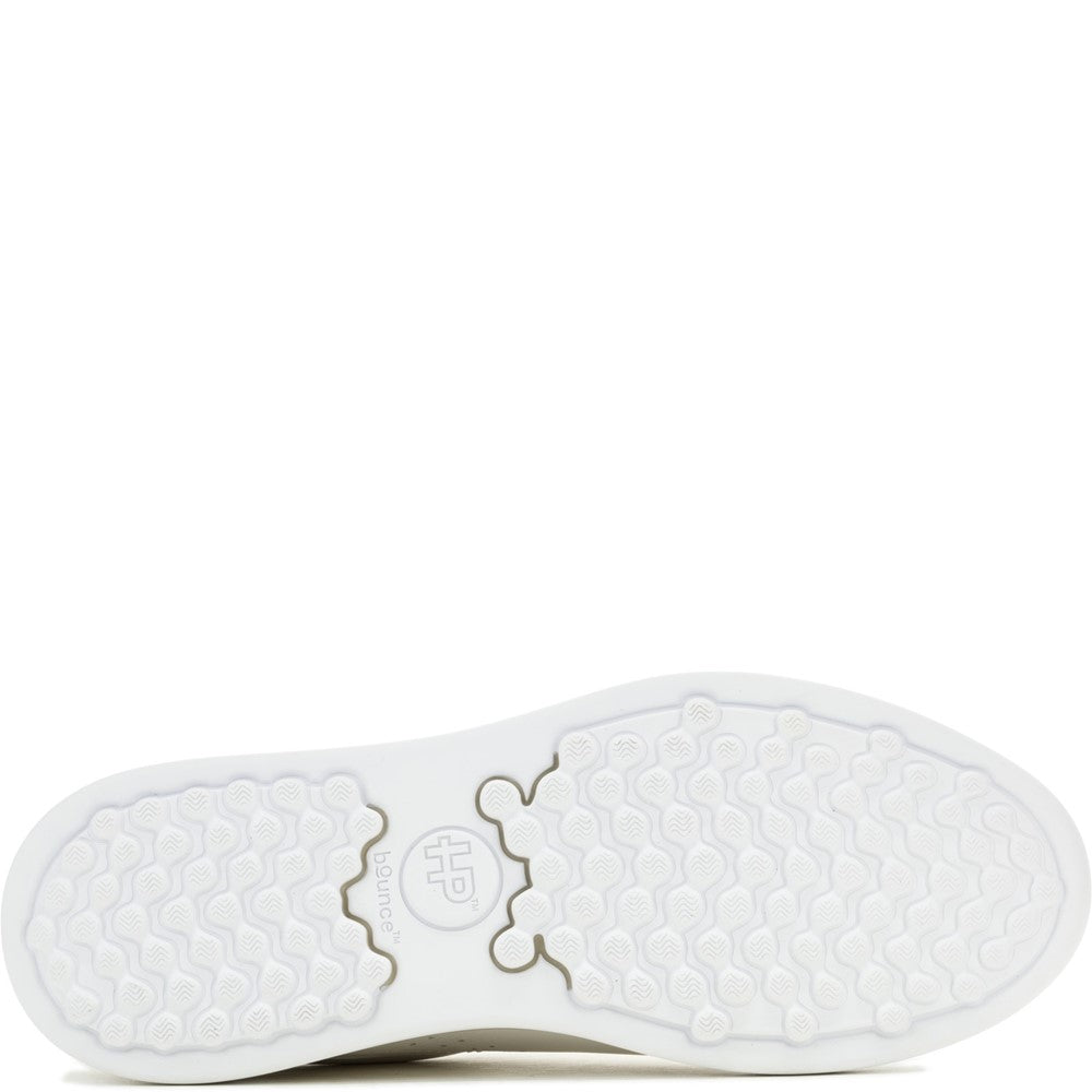Mens Sports White Hush Puppies Wes Trainer