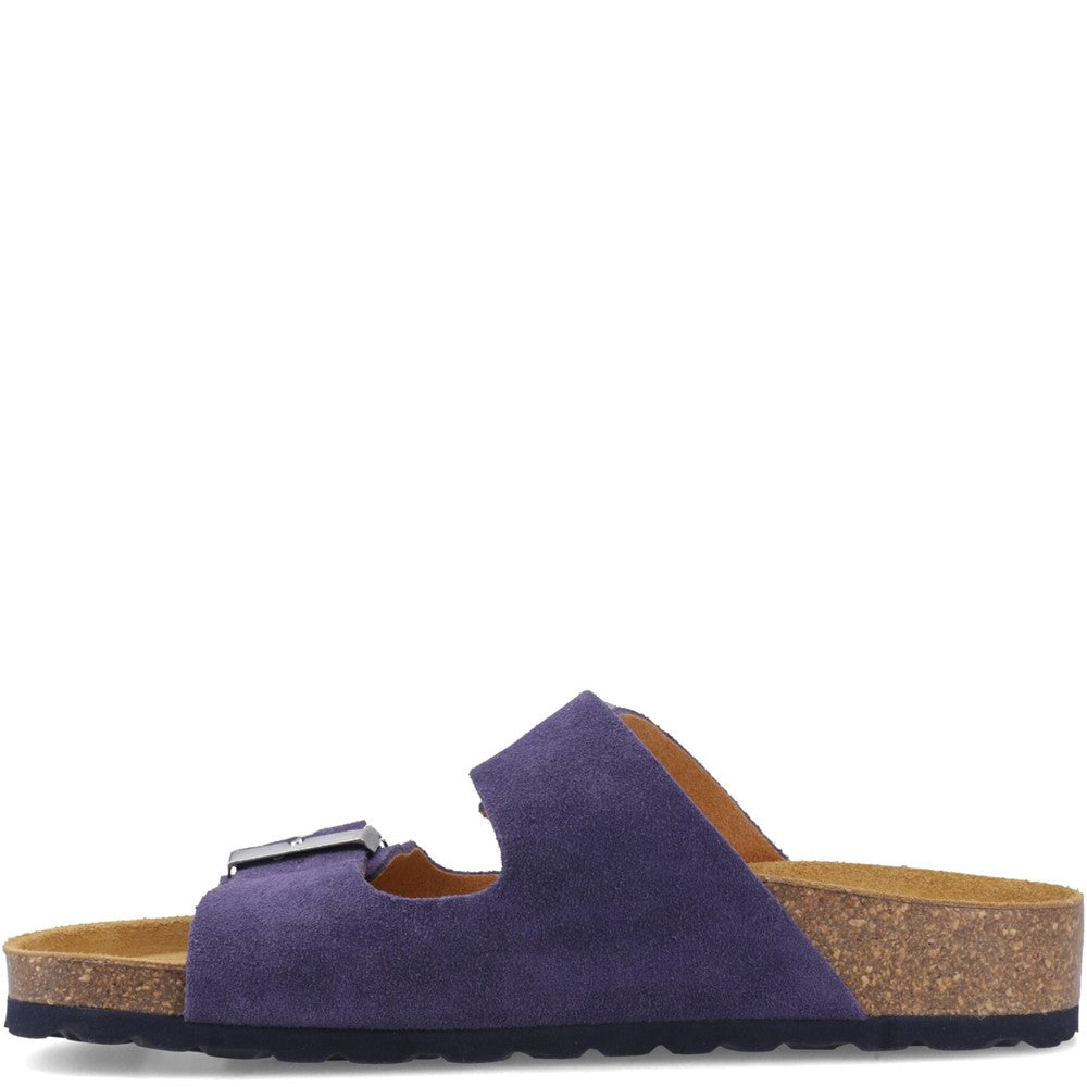 Sandal Ladies Summer Navy Hush Puppies Brixley Mule Sandal
