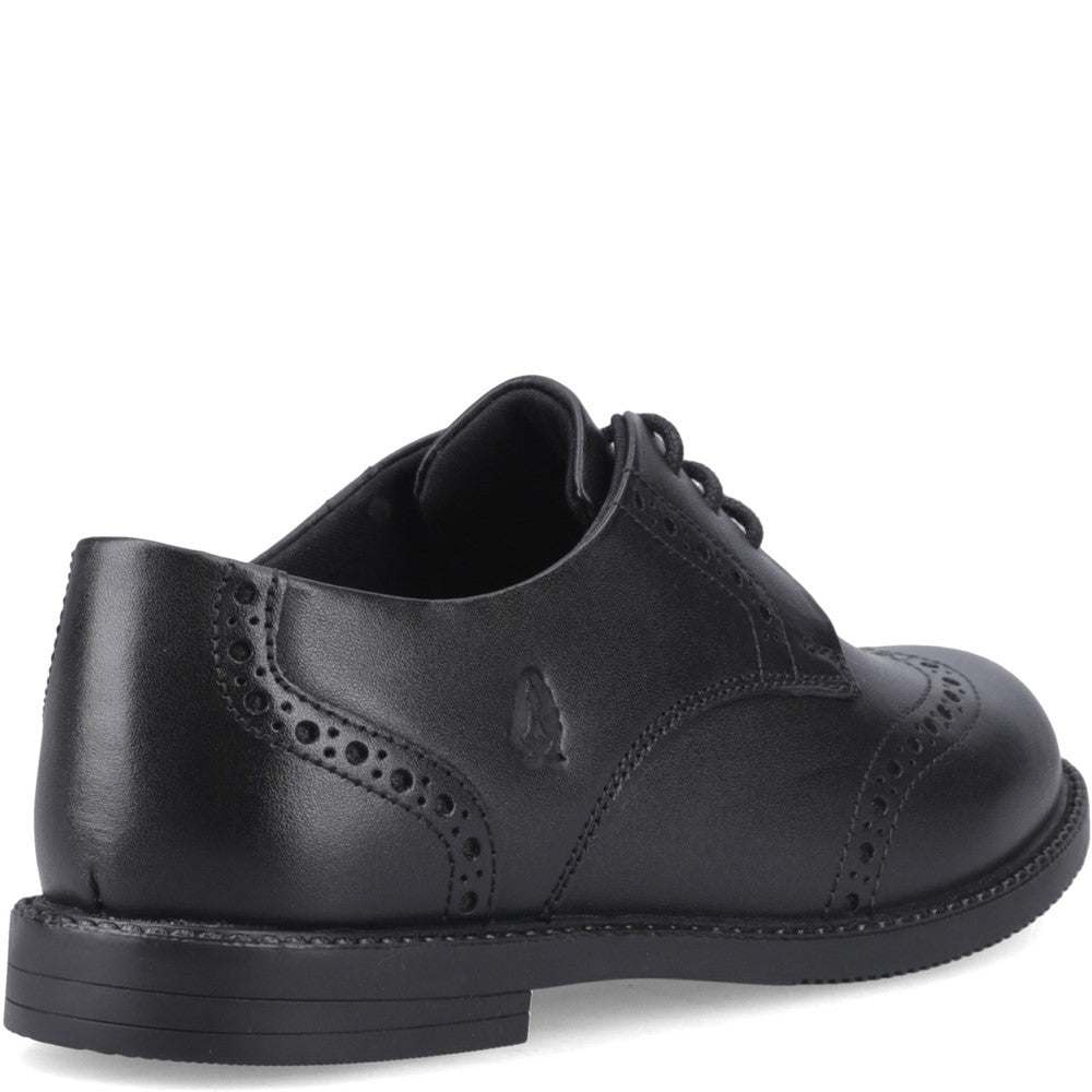 Girls BTS Black XL Hush Puppies AVA BROGUE SNR2