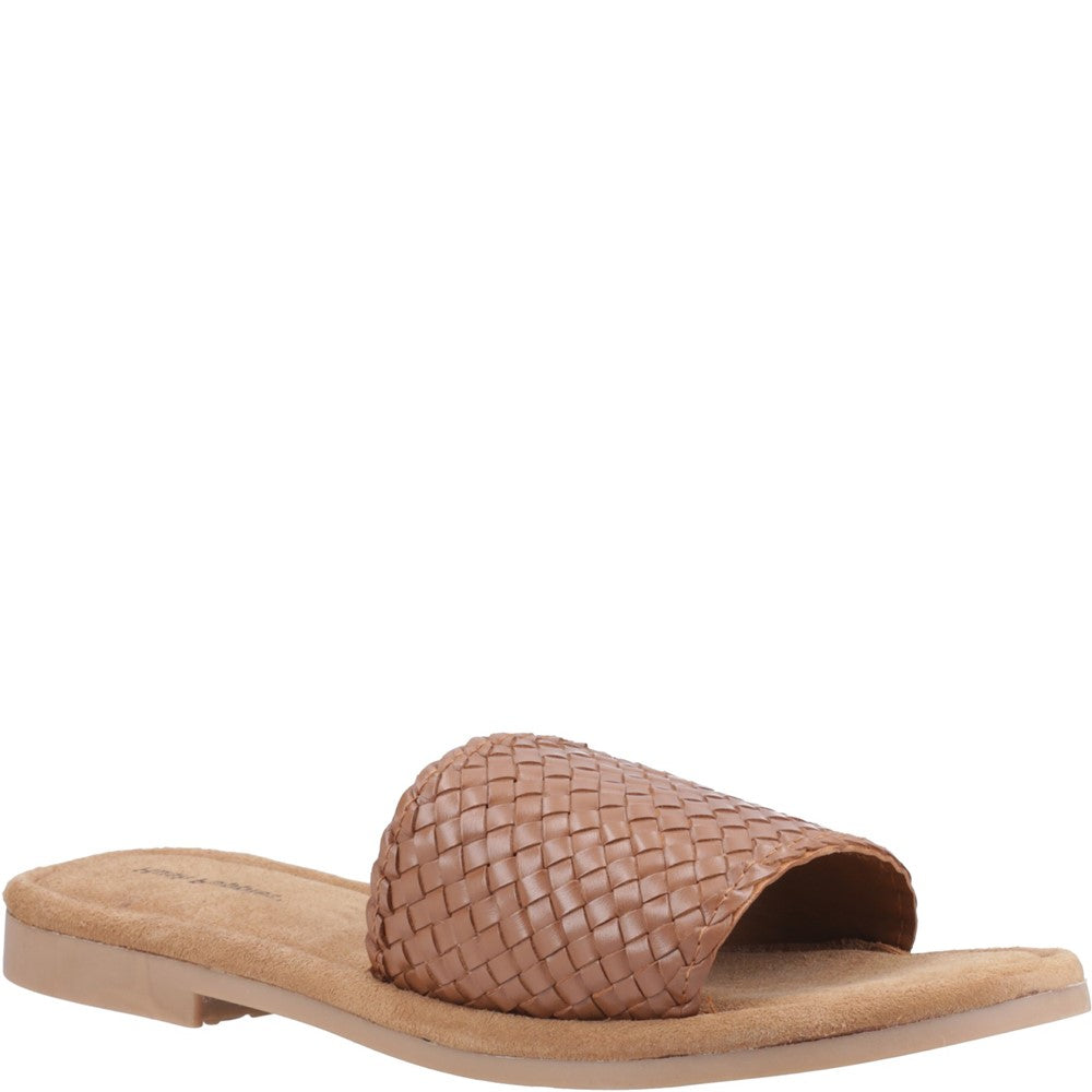 Sandal Ladies Summer Tan Hush Puppies Hetty Slide Wide Fit