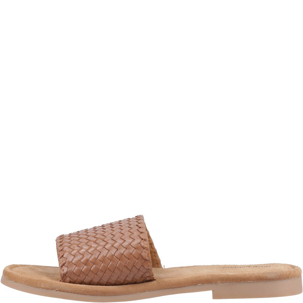Sandal Ladies Summer Tan Hush Puppies Hetty Slide Wide Fit