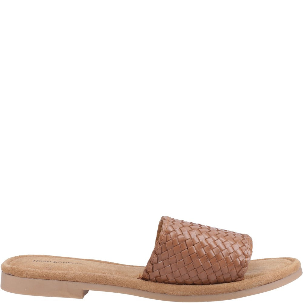 Sandal Ladies Summer Tan Hush Puppies Hetty Slide Wide Fit