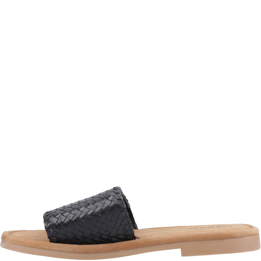 Sandal Ladies Summer Black Hush Puppies Hetty Slide Wide Fit