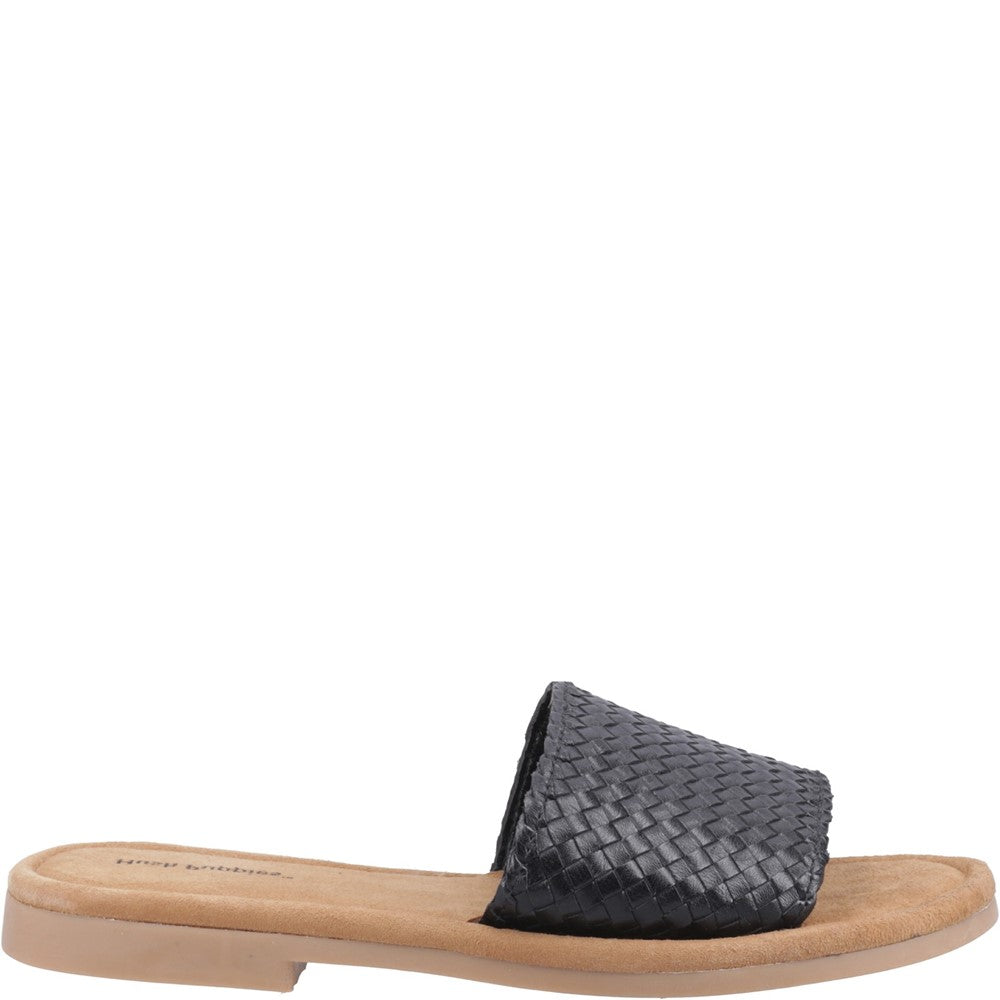 Sandal Ladies Summer Black Hush Puppies Hetty Slide Wide Fit