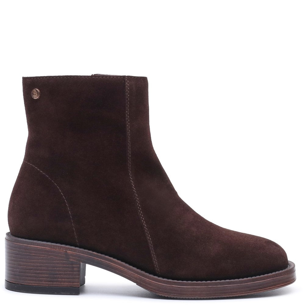 Ladies Ankle Boots Chocolate Hush Puppies Ayla Boot