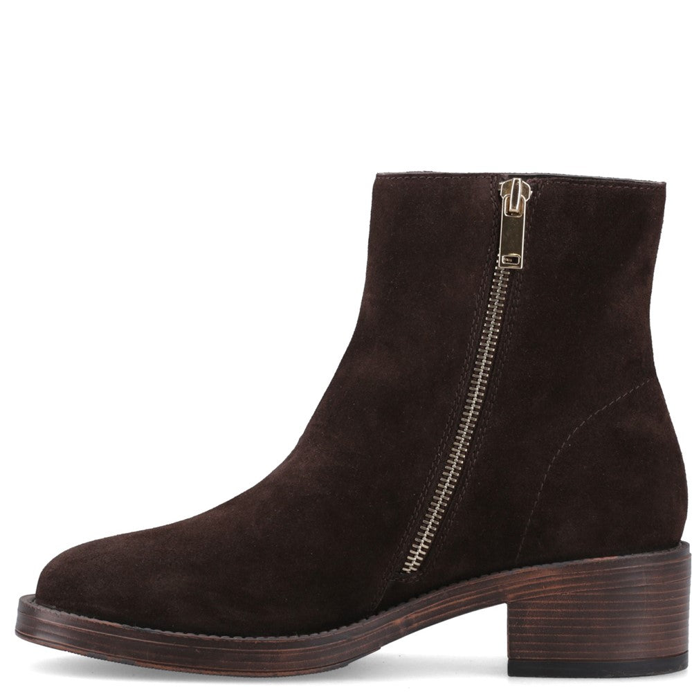 Ladies Ankle Boots Chocolate Hush Puppies Ayla Boot