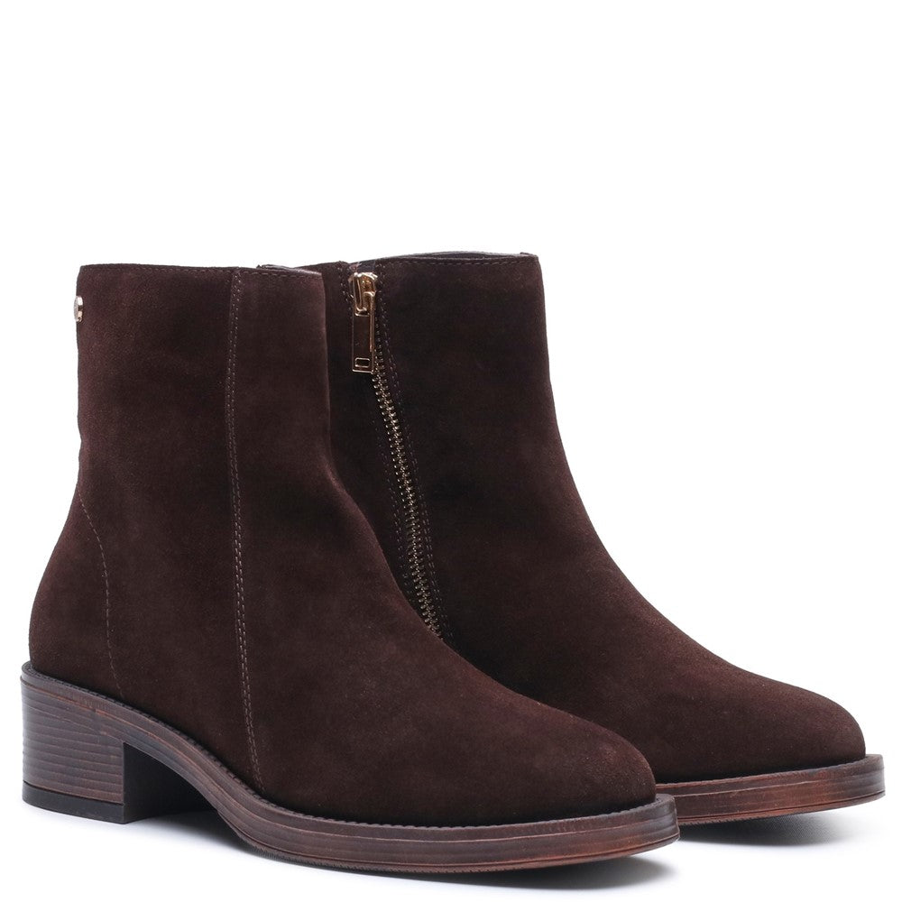 Ladies Ankle Boots Chocolate Hush Puppies Ayla Boot