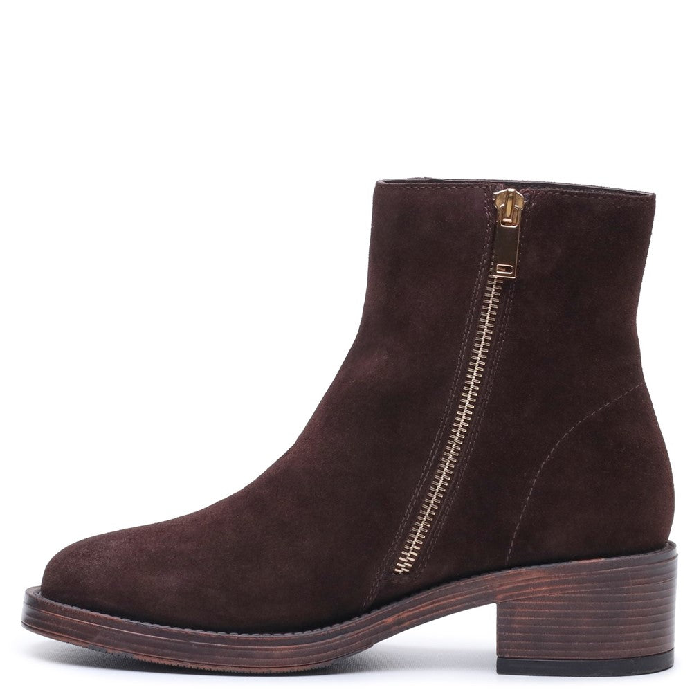 Ladies Ankle Boots Chocolate Hush Puppies Ayla Boot