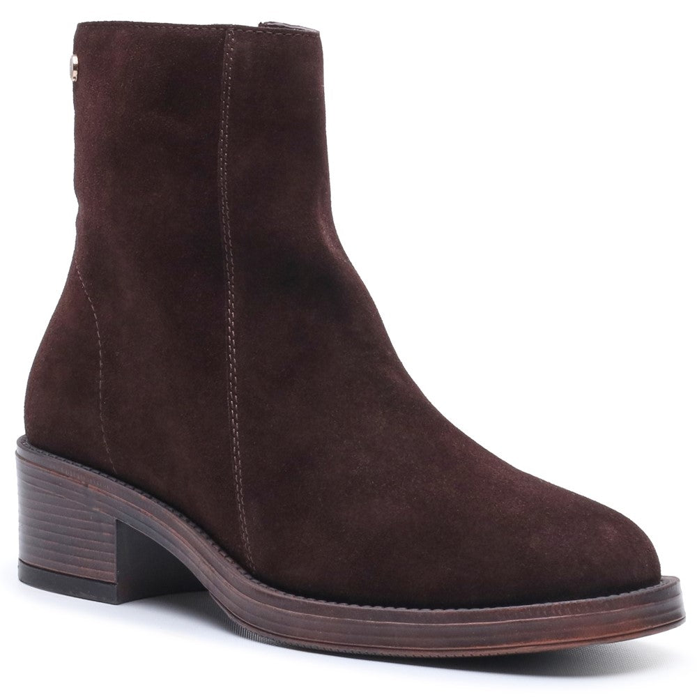 Ladies Ankle Boots Chocolate Hush Puppies Ayla Boot
