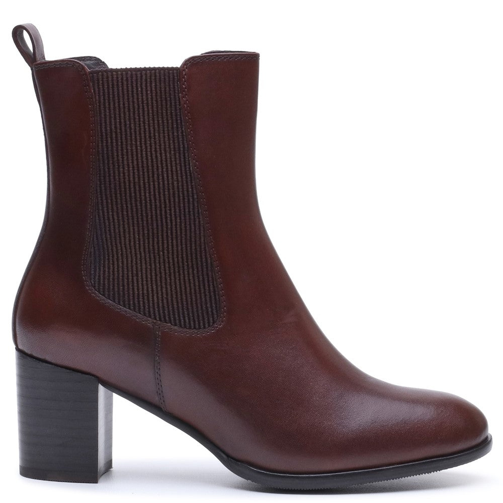 Ladies Ankle Boots Brown Hush Puppies Camellia Heeled Boot