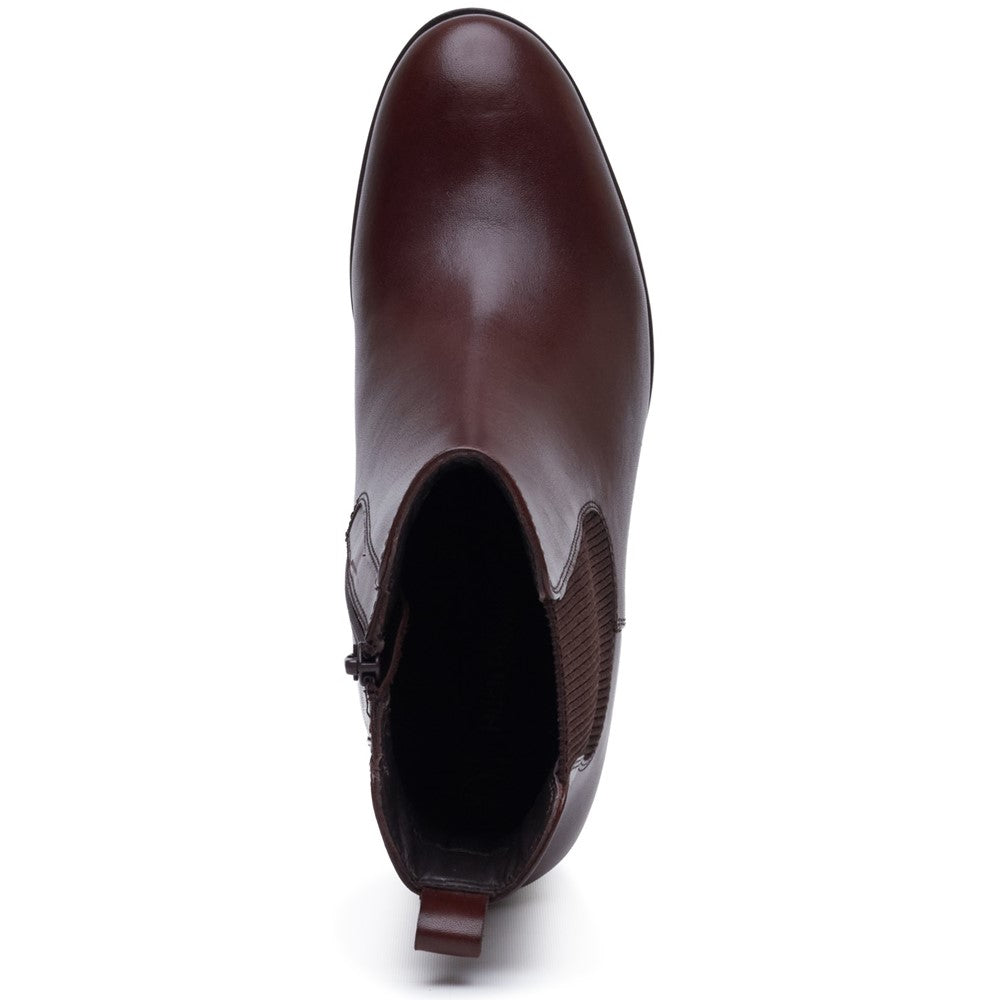 Ladies Ankle Boots Brown Hush Puppies Camellia Heeled Boot