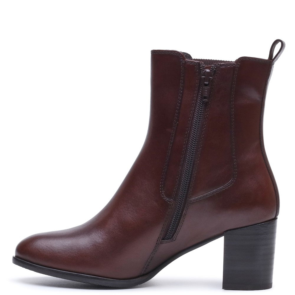 Ladies Ankle Boots Brown Hush Puppies Camellia Heeled Boot