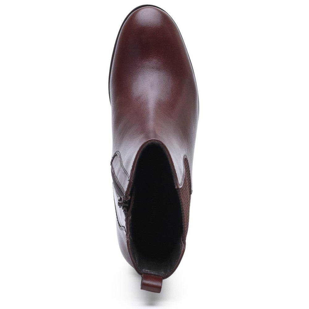 Ladies Ankle Boots Brown Hush Puppies Camellia Heeled Boot