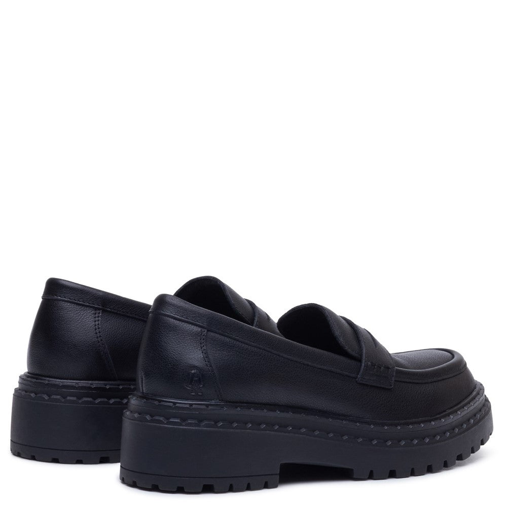 Slip On Ladies Shoes Black Hush Puppies Odessa Loafer