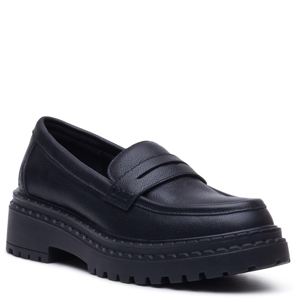 Slip On Ladies Shoes Black Hush Puppies Odessa Loafer