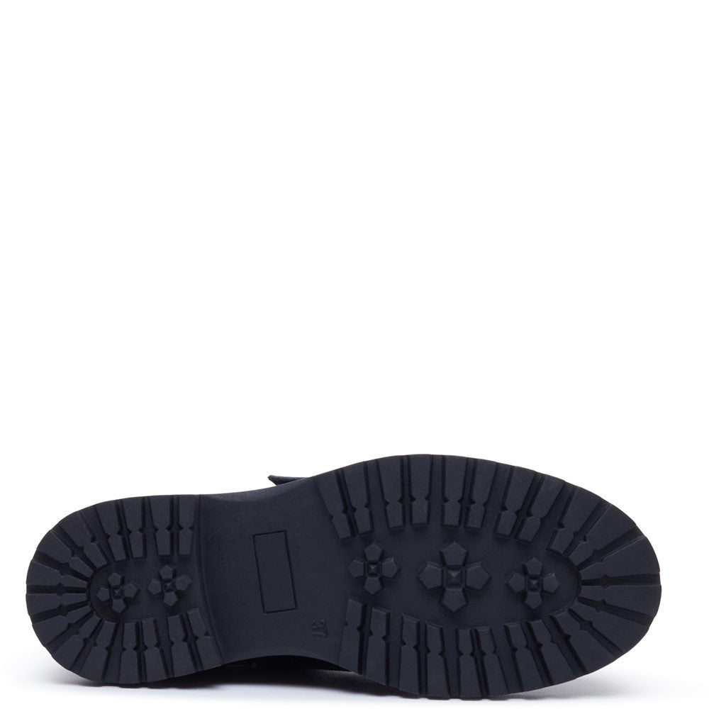 Lace Ladies Shoes Black Hush Puppies Orla Monk Shoe