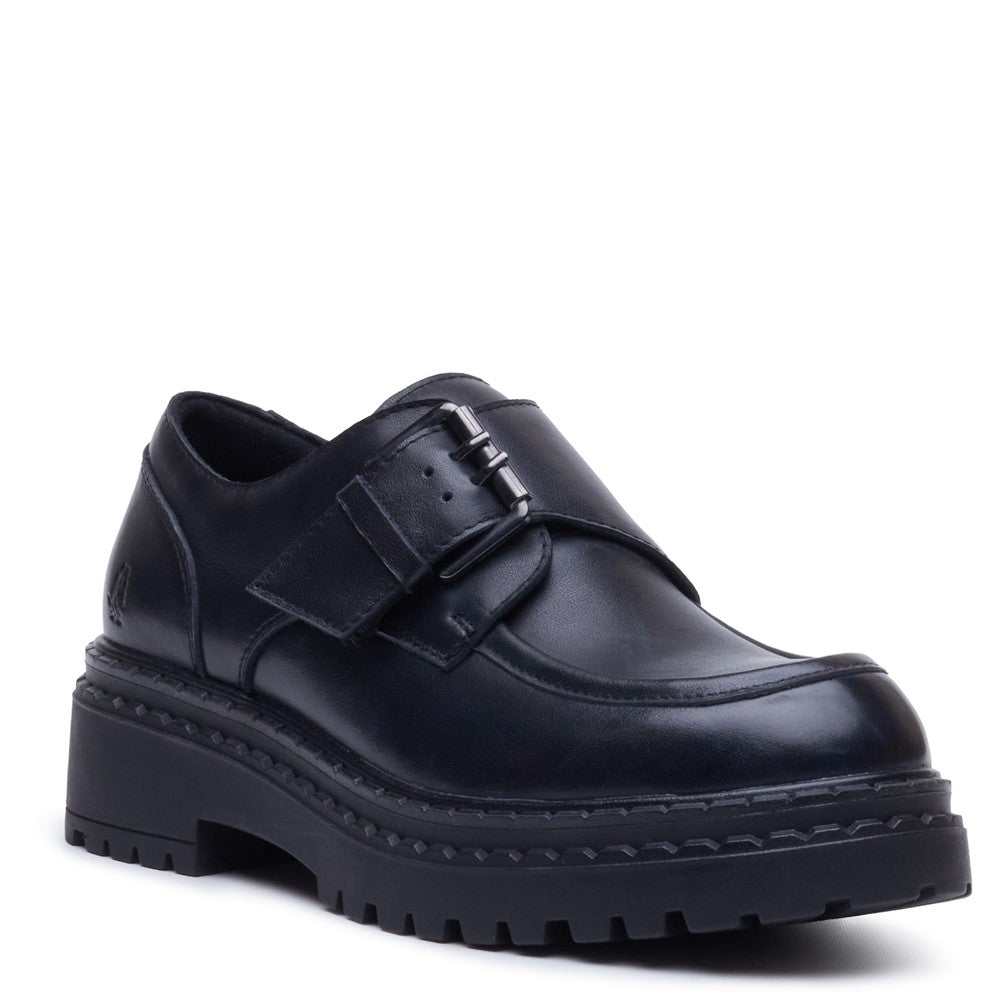 Lace Ladies Shoes Black Hush Puppies Orla Monk Shoe