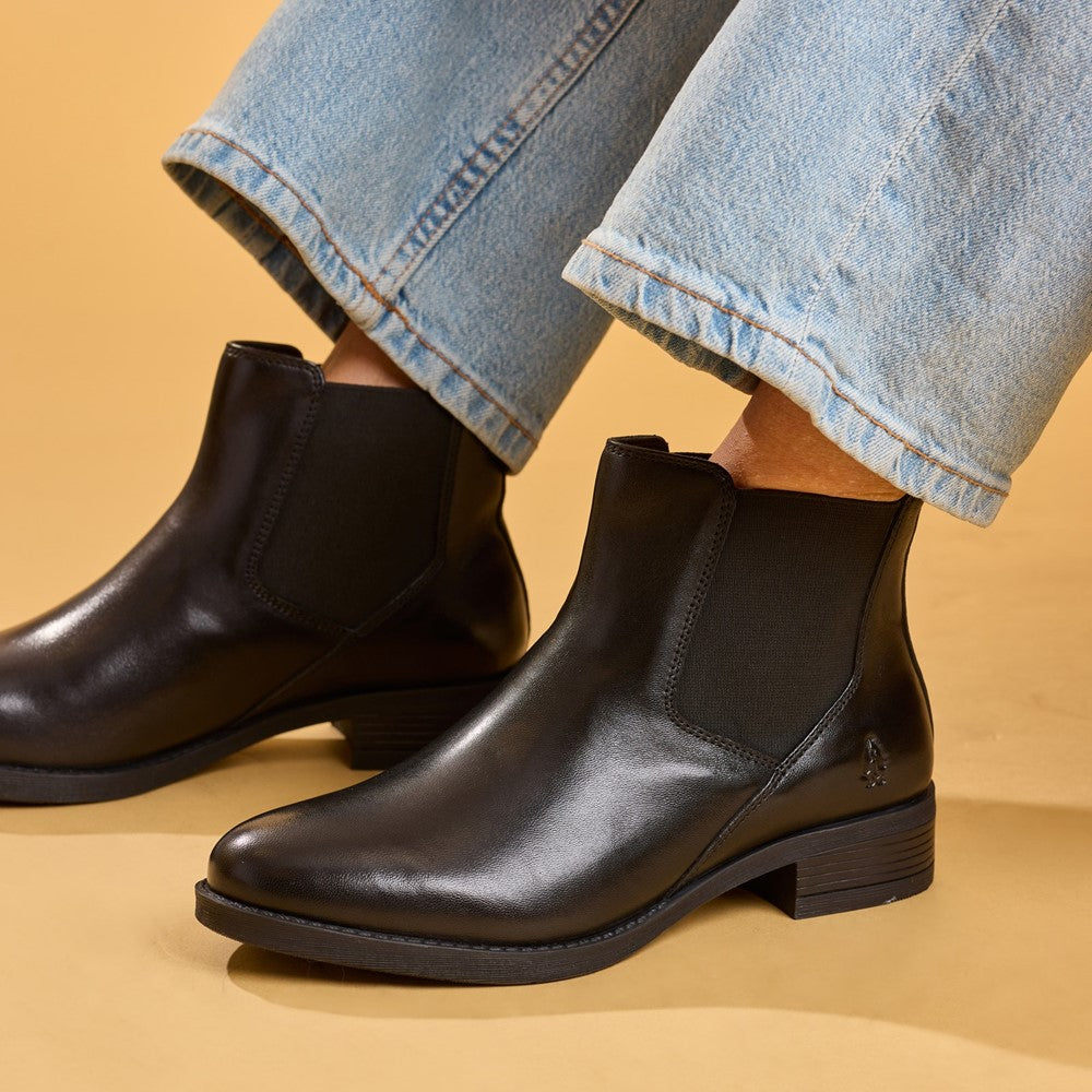 Ladies Ankle Boots Black Hush Puppies Peyton Ankle Boot