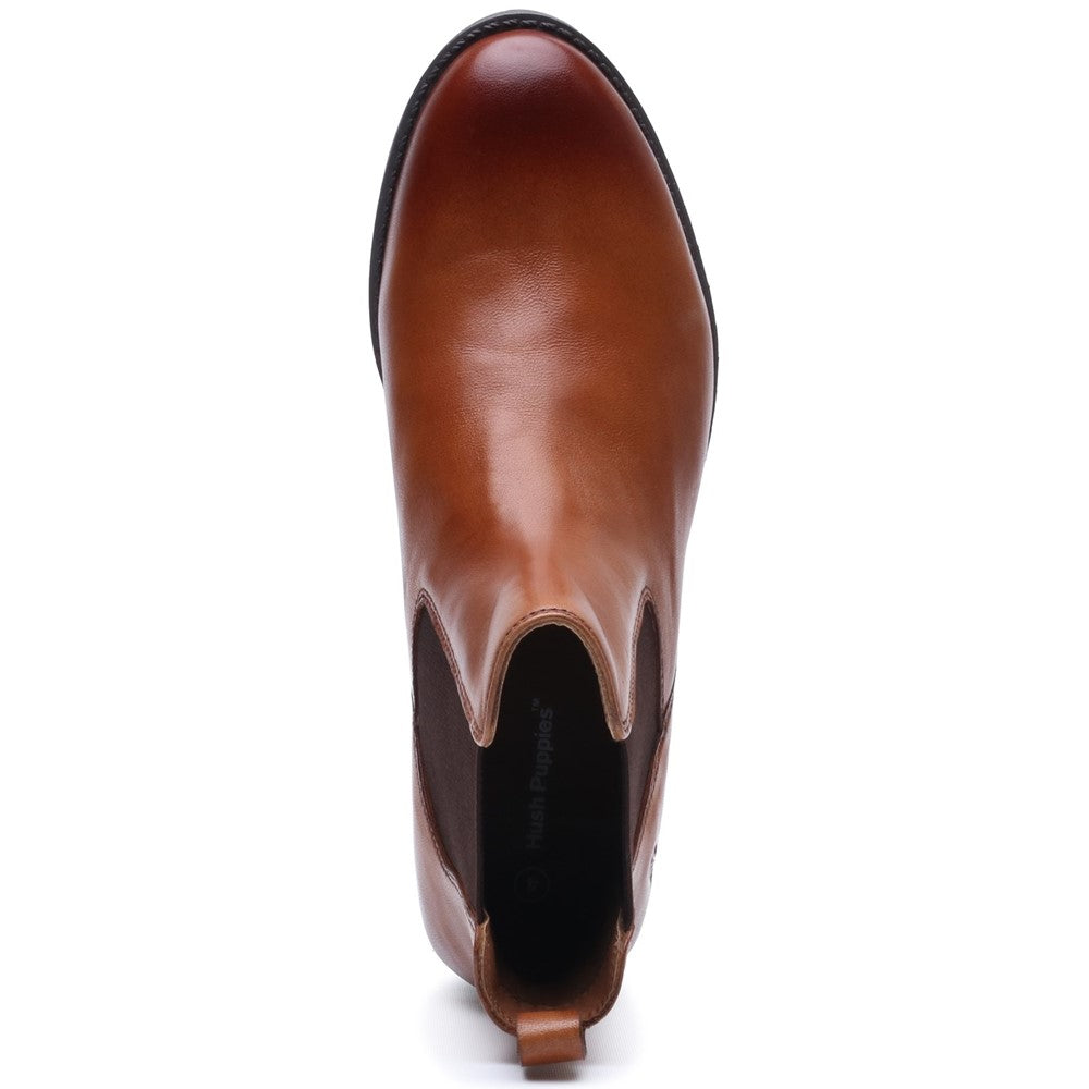 Ladies Ankle Boots Tan Hush Puppies Peyton Ankle Boot