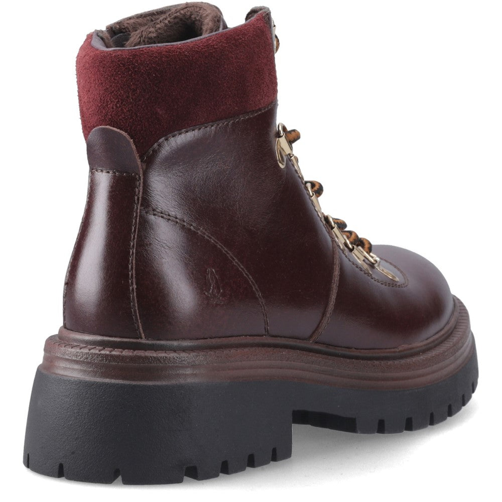 Ladies Ankle Boots Bordo Hush Puppies Robyn Hiker Boot