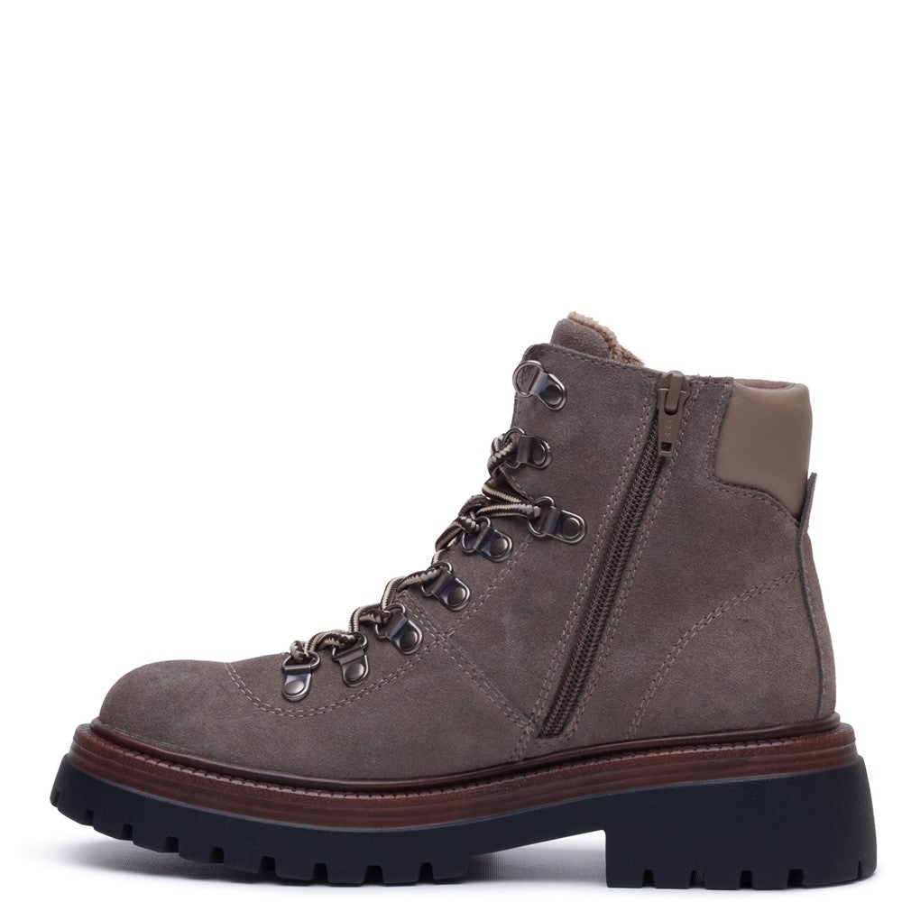 Ladies Ankle Boots Grey Hush Puppies Robyn Hiker Boot