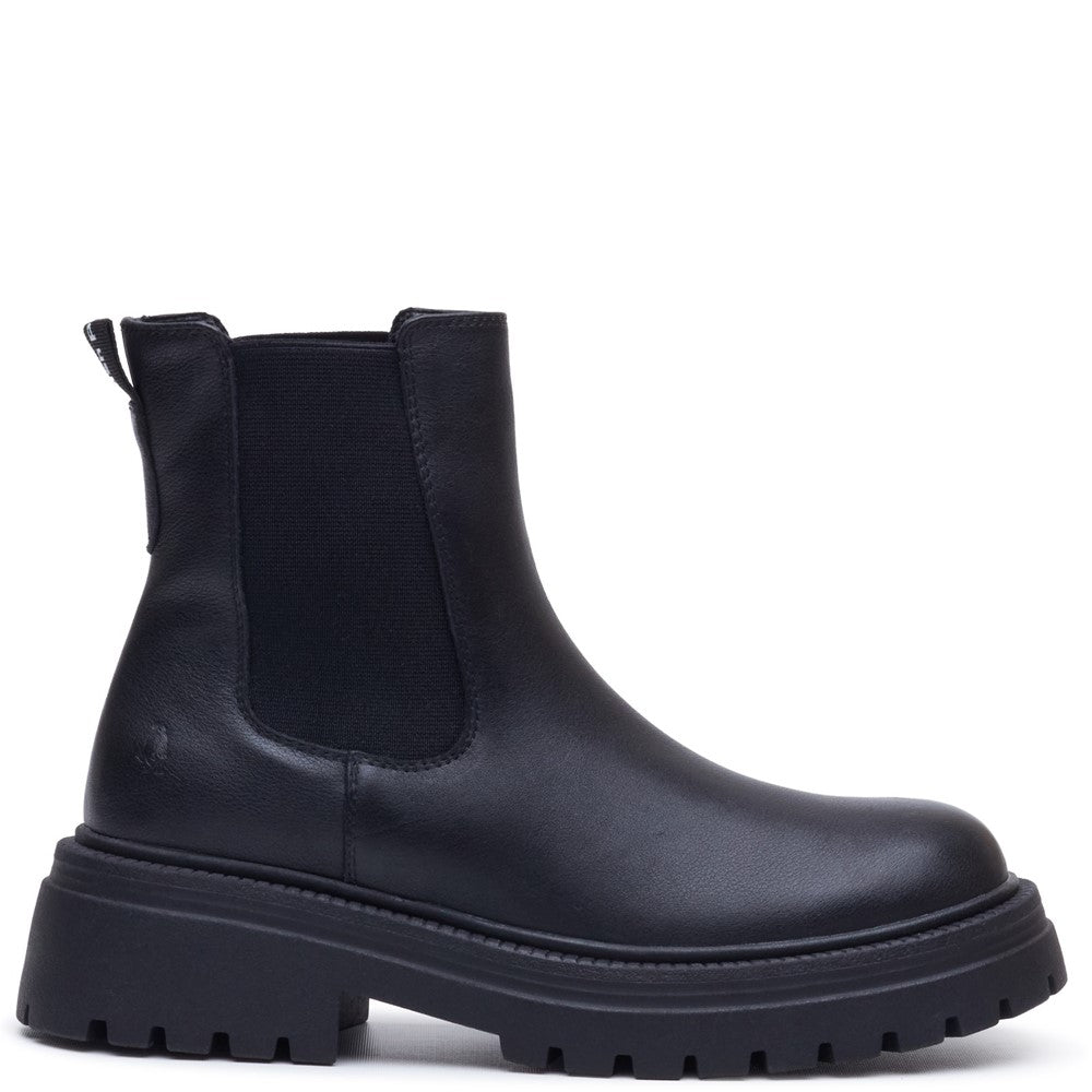 Ladies Ankle Boots Black Hush Puppies Rose Chelsea Boot