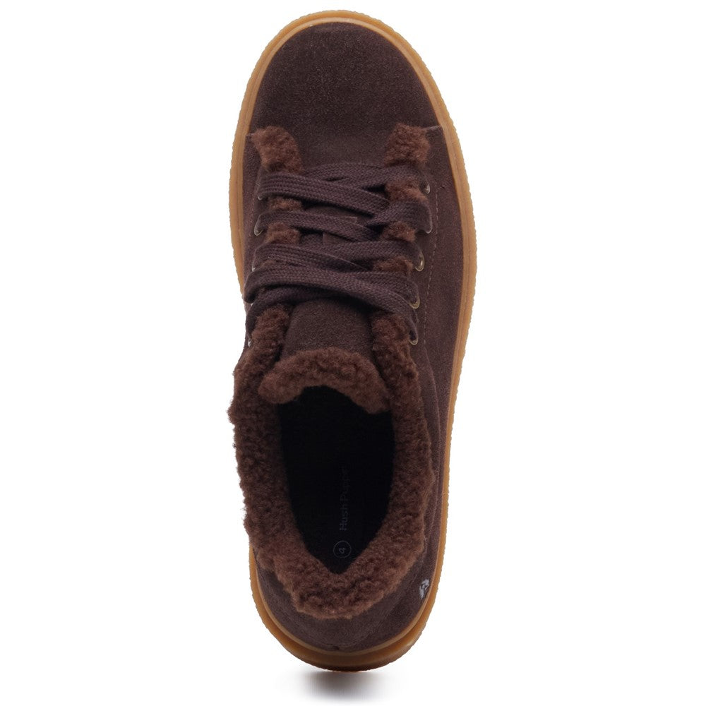 Shoe Ladies Summer Brown Hush Puppies Brinlee Fur Trainer