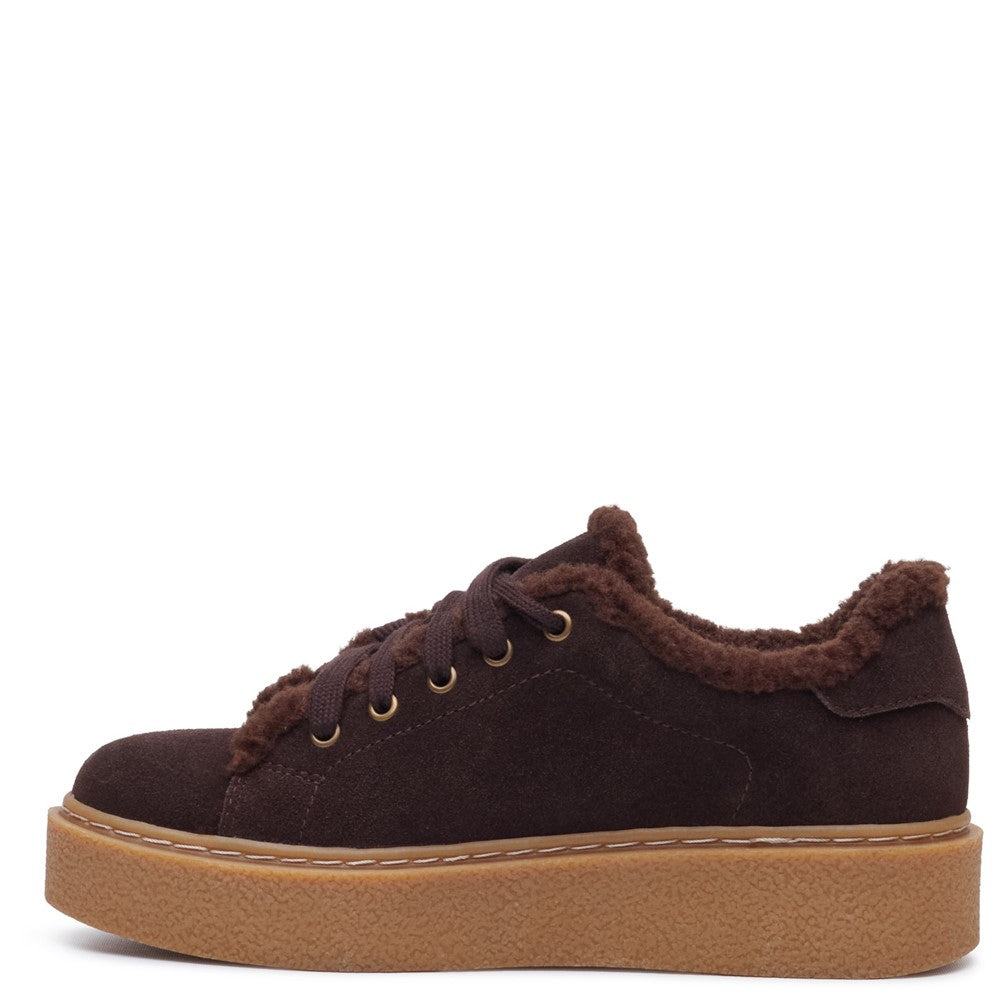 Shoe Ladies Summer Brown Hush Puppies Brinlee Fur Trainer