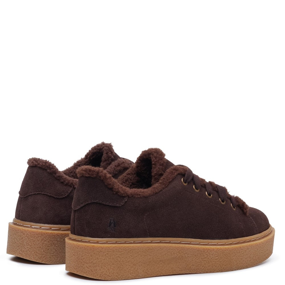Shoe Ladies Summer Brown Hush Puppies Brinlee Fur Trainer