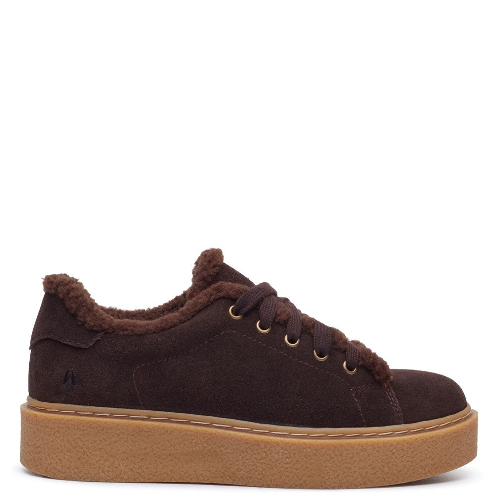 Shoe Ladies Summer Brown Hush Puppies Brinlee Fur Trainer