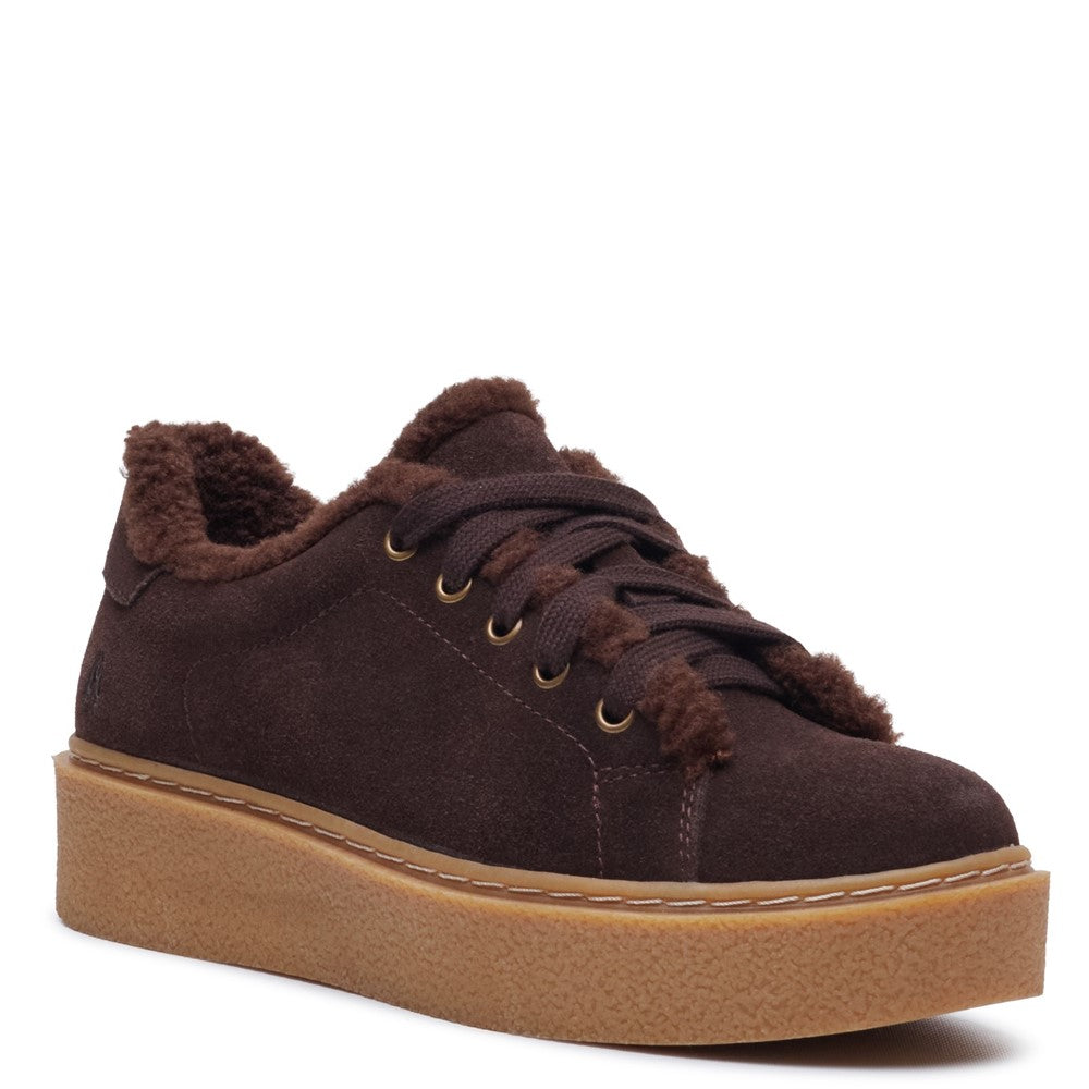 Shoe Ladies Summer Brown Hush Puppies Brinlee Fur Trainer