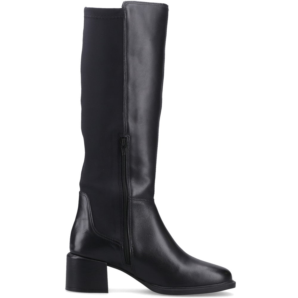 Ladies Long Boots Black Hush Puppies VERA LONG BOOT