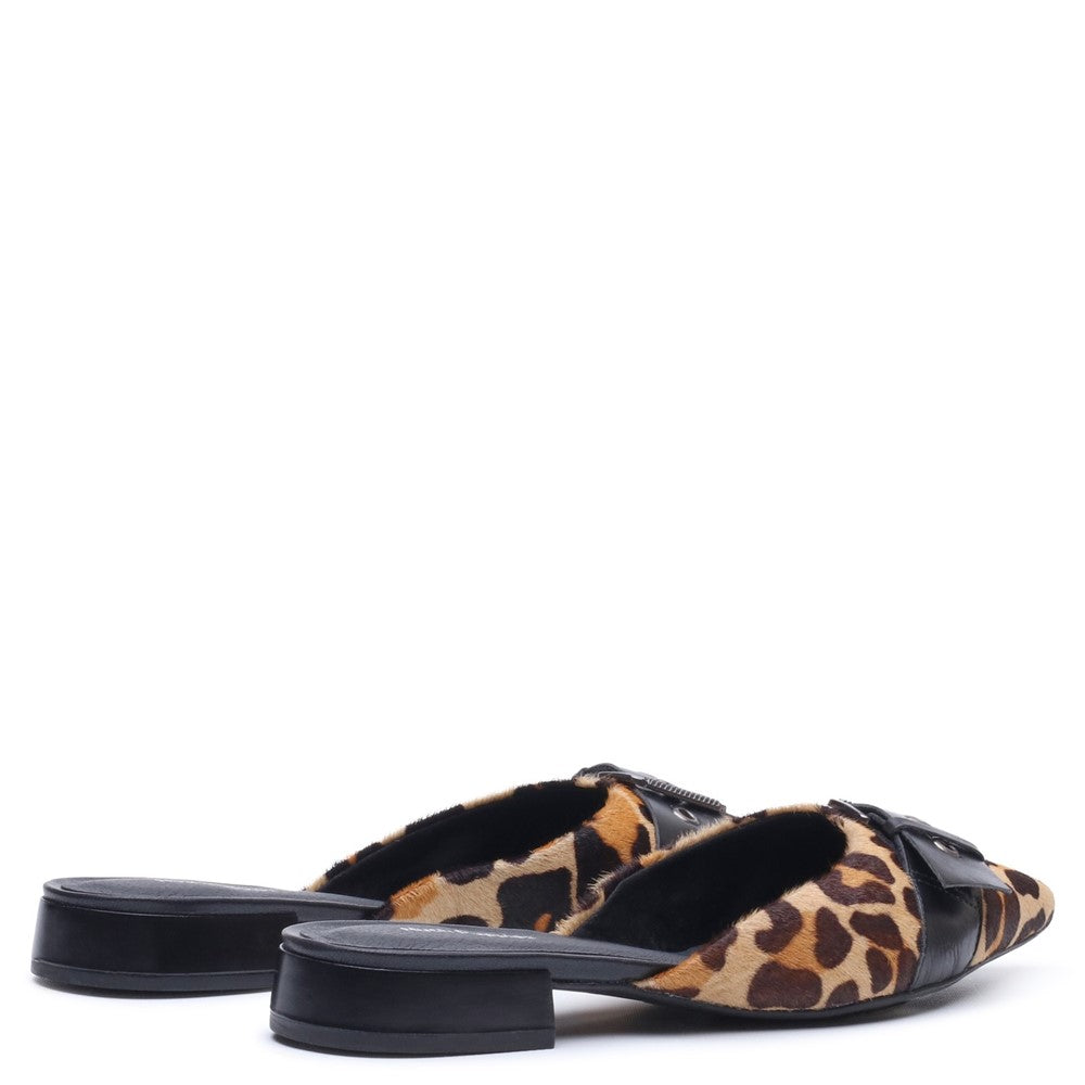 Slip On Ladies Shoes Leopard Hush Puppies VESPER MULE