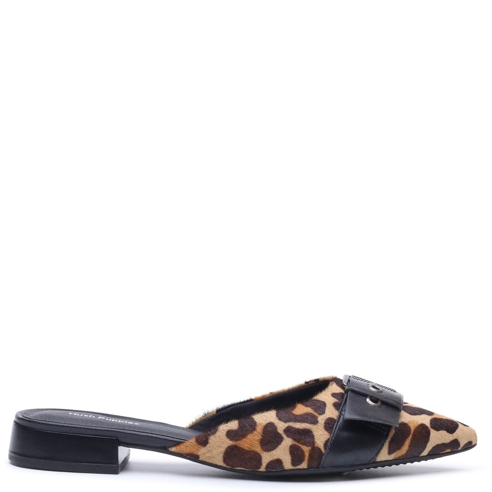 Slip On Ladies Shoes Leopard Hush Puppies VESPER MULE