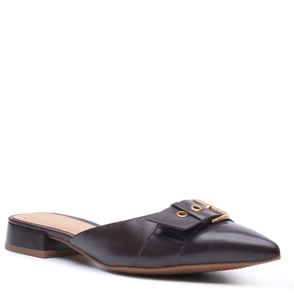 Slip On Ladies Shoes Brown Hush Puppies VESPER MULE