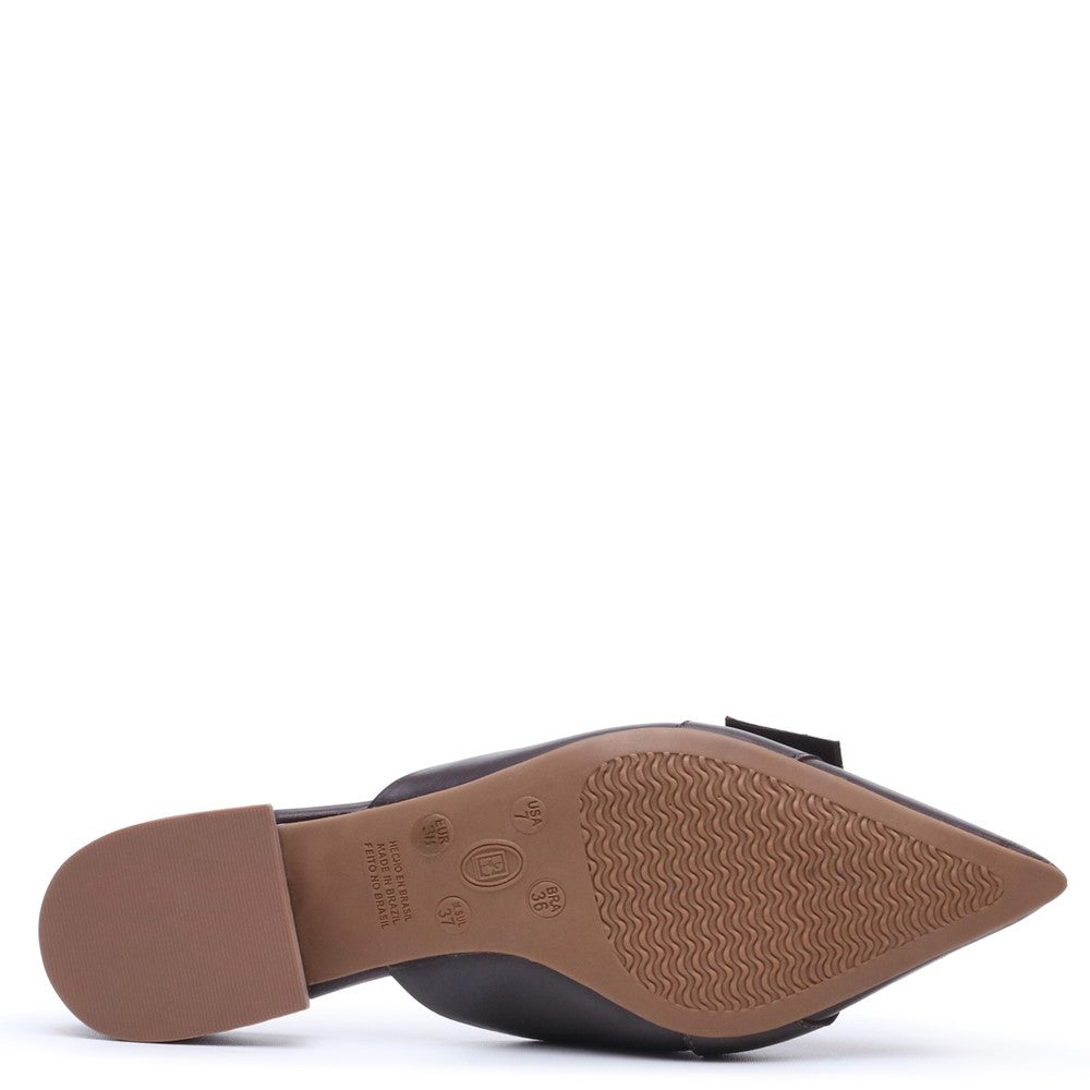 Slip On Ladies Shoes Brown Hush Puppies VESPER MULE