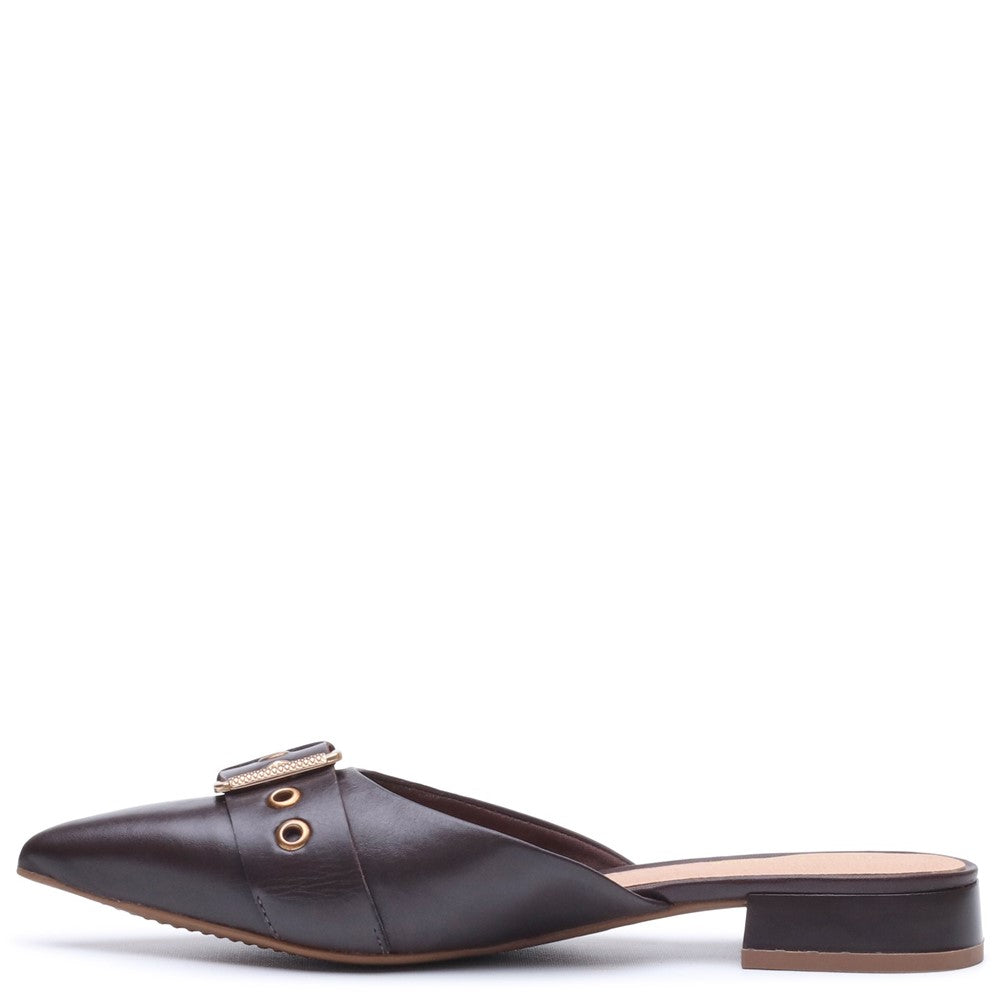 Slip On Ladies Shoes Brown Hush Puppies VESPER MULE