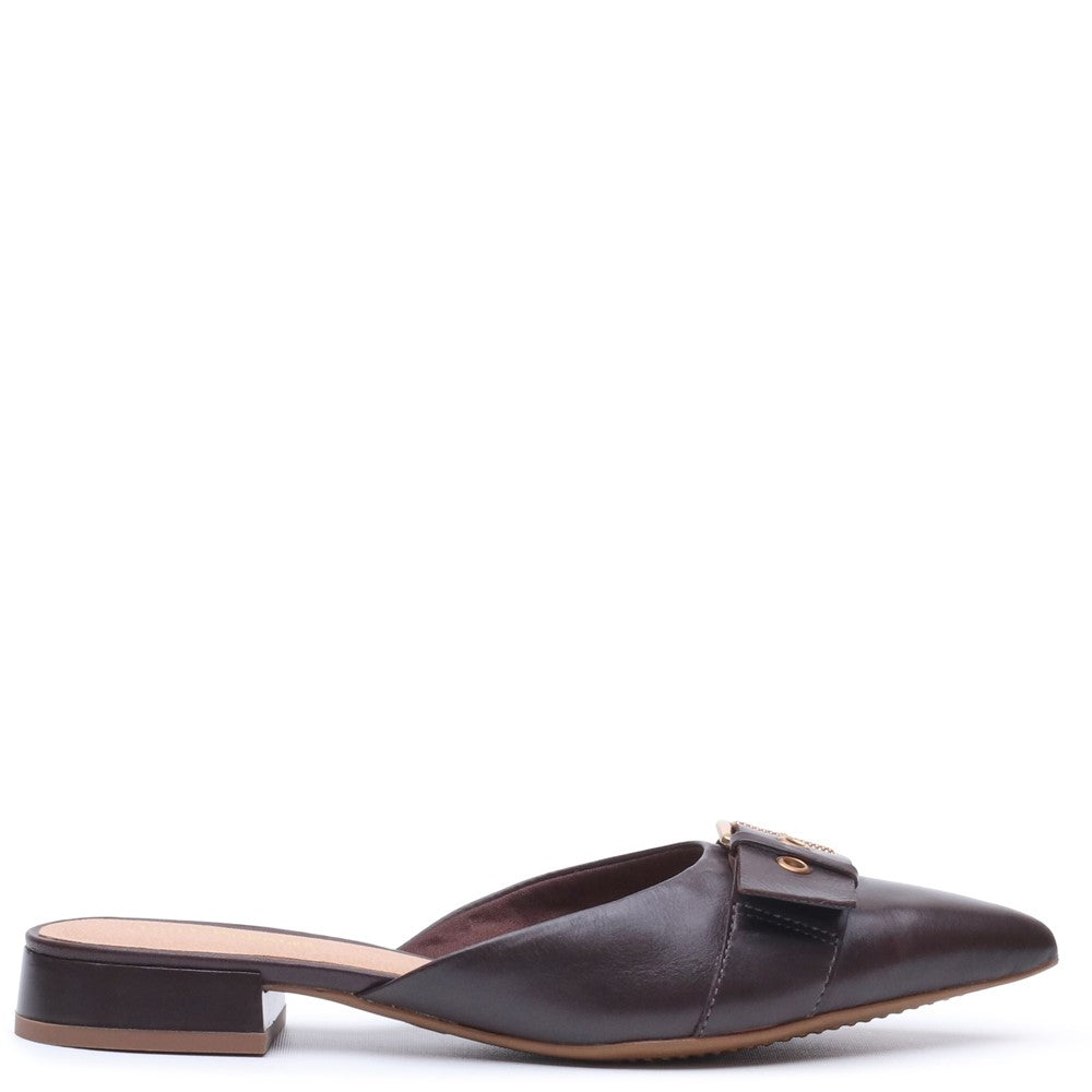 Slip On Ladies Shoes Brown Hush Puppies VESPER MULE