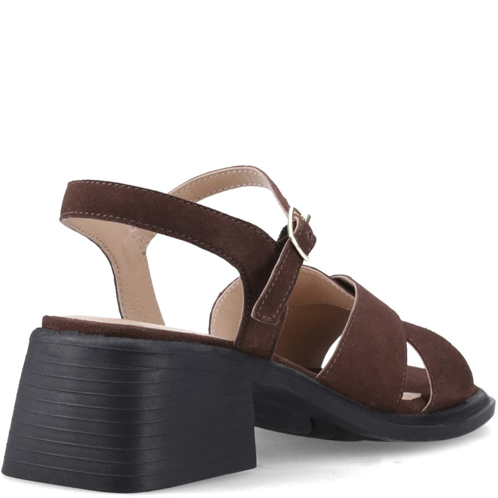 Ladies Heels Chocolate Hush Puppies ZURI HEEL