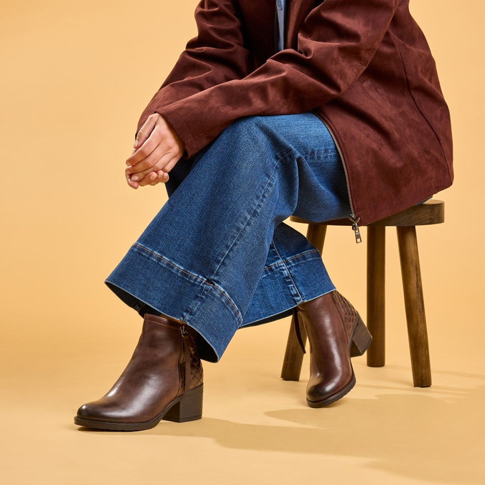 Ladies Ankle Boots Brown Hush Puppies Halia Ankle Boot