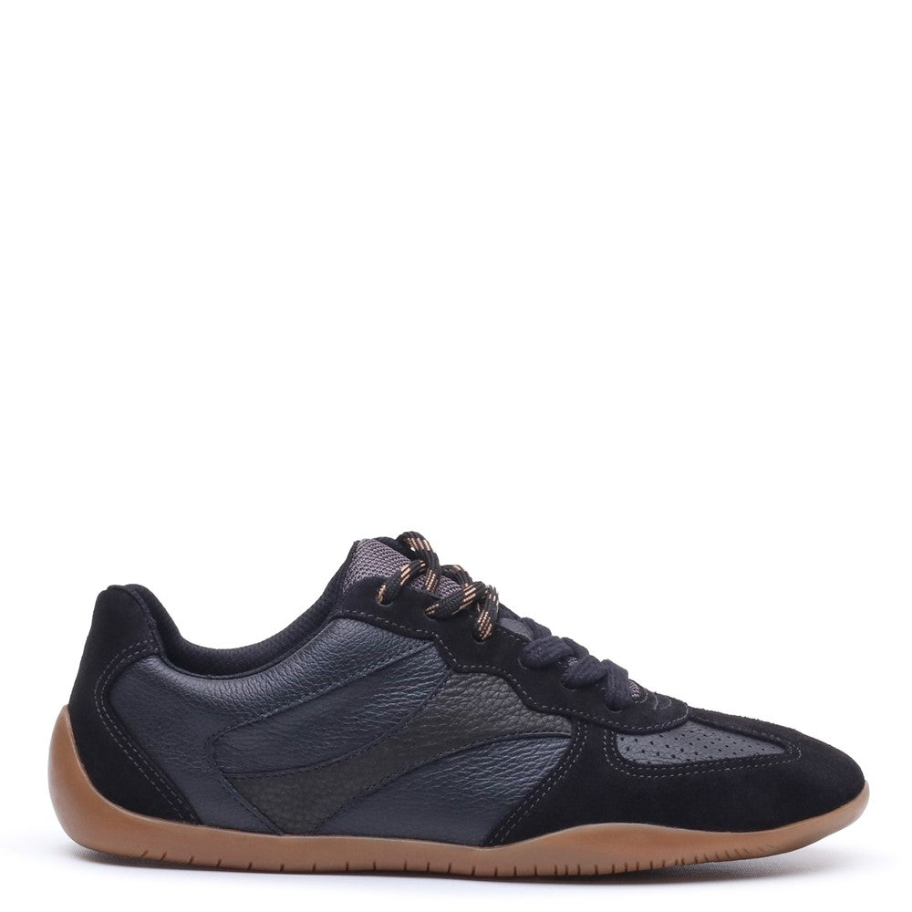 Ladies Sports Black Hush Puppies Jovie Sneaker